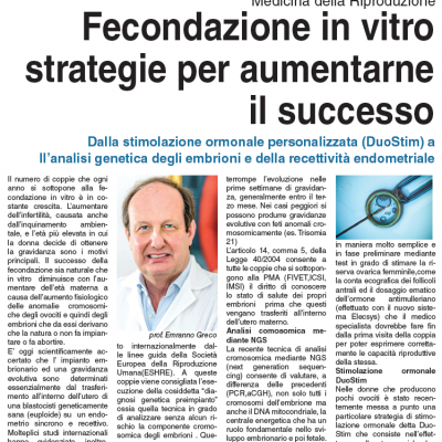 Fecondazione in vitro strategie per aumentarne il successo